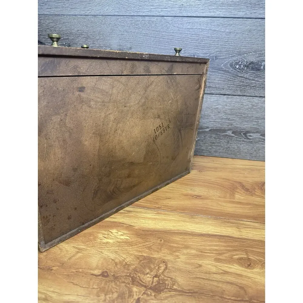 Vintage Kenized Wood Silverware Chest Drawer Flatware Storage Box Anti Tarnish
